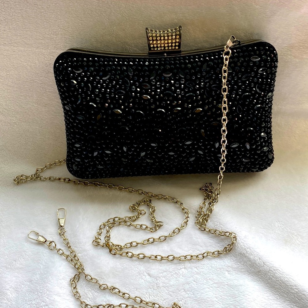 Glitter Rhinestone Sparkling Clutch Purse Fashion Bling Handbag For Party